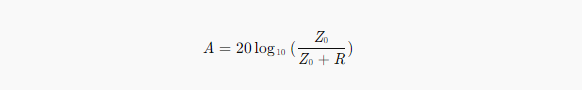 衰減量A(dB)與PIN二極管等效電阻R的關(guān)系 衰減量A(dB)與PIN二極管等效電阻R的關(guān)系