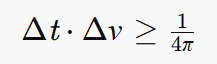 脈沖寬度（Δt）與頻譜寬度（Δν）的關(guān)系
